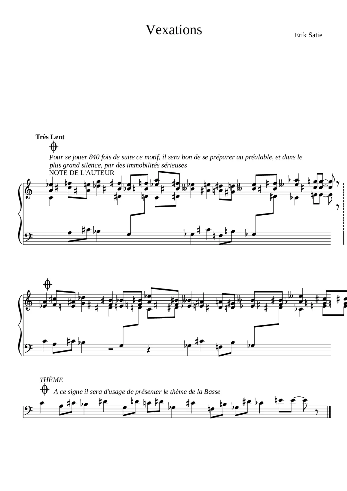 Vexations - Page 1
