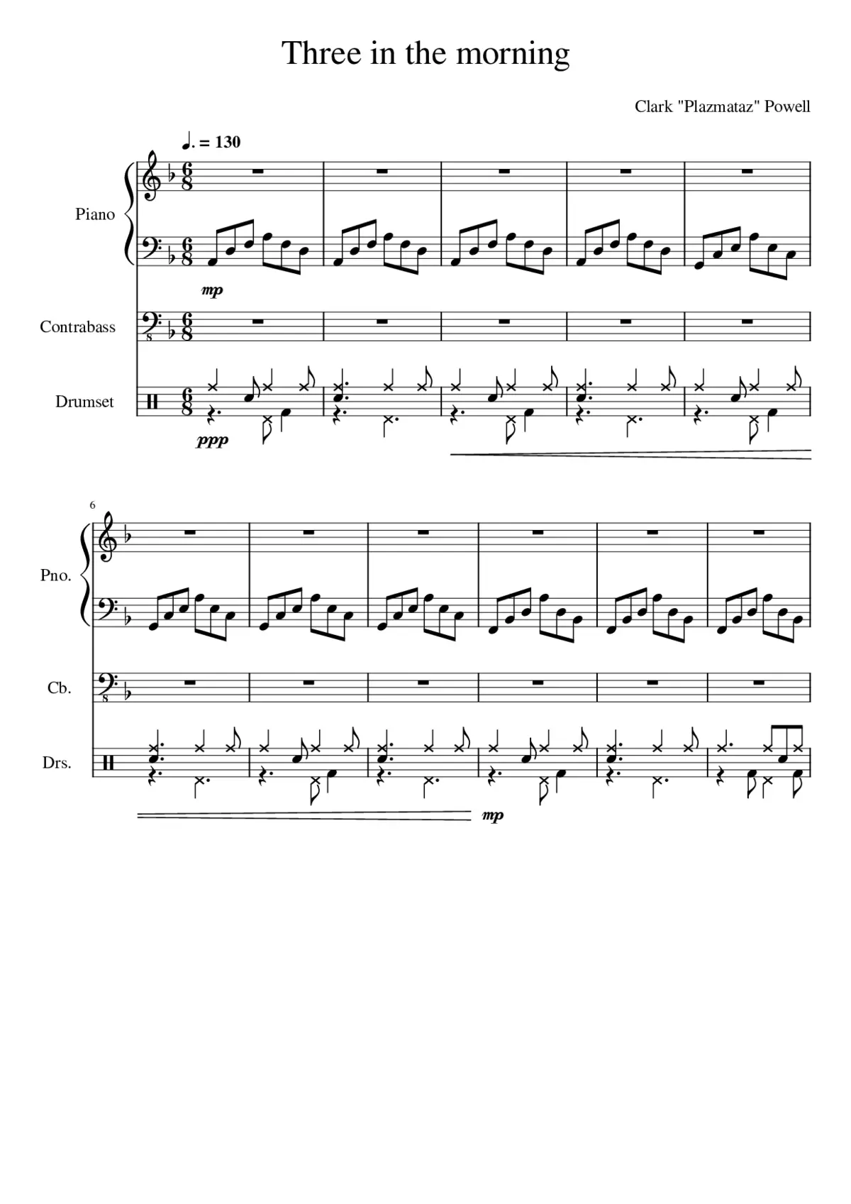 three in the morning - Page 1