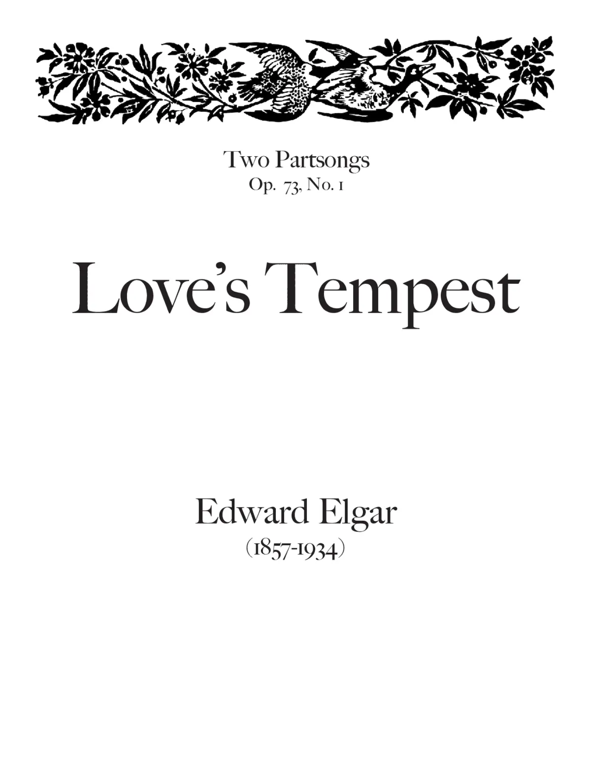 Love's tempest - Page 1