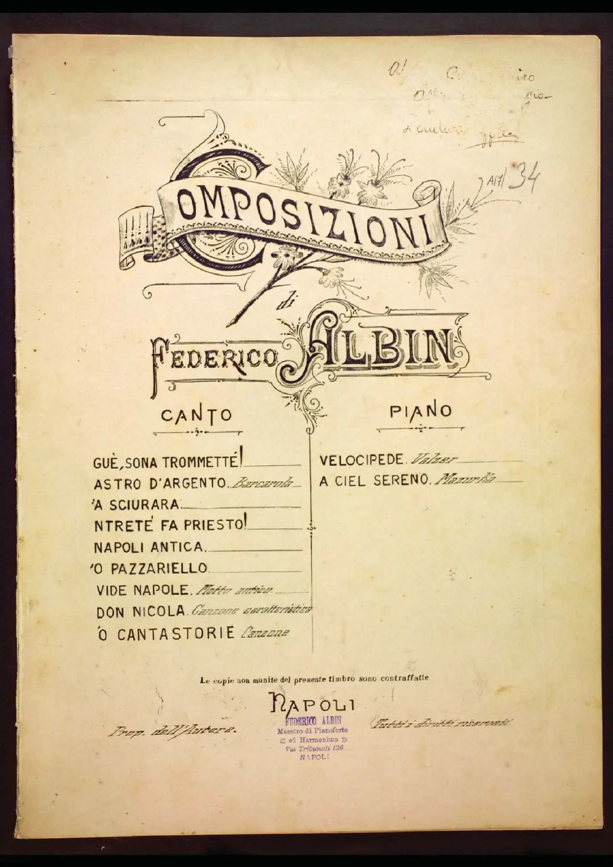 'O cantastorie - Page 1
