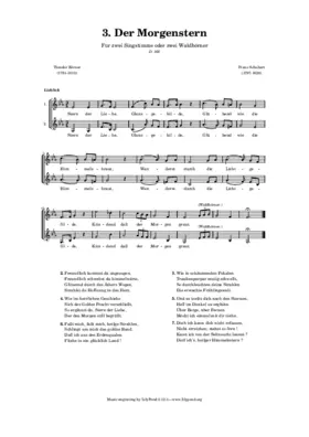 Der Morgenstern, D.203