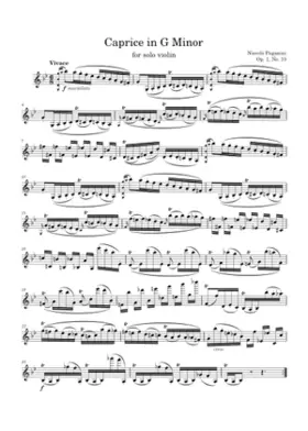 24 Caprices for Solo Violin Op.1