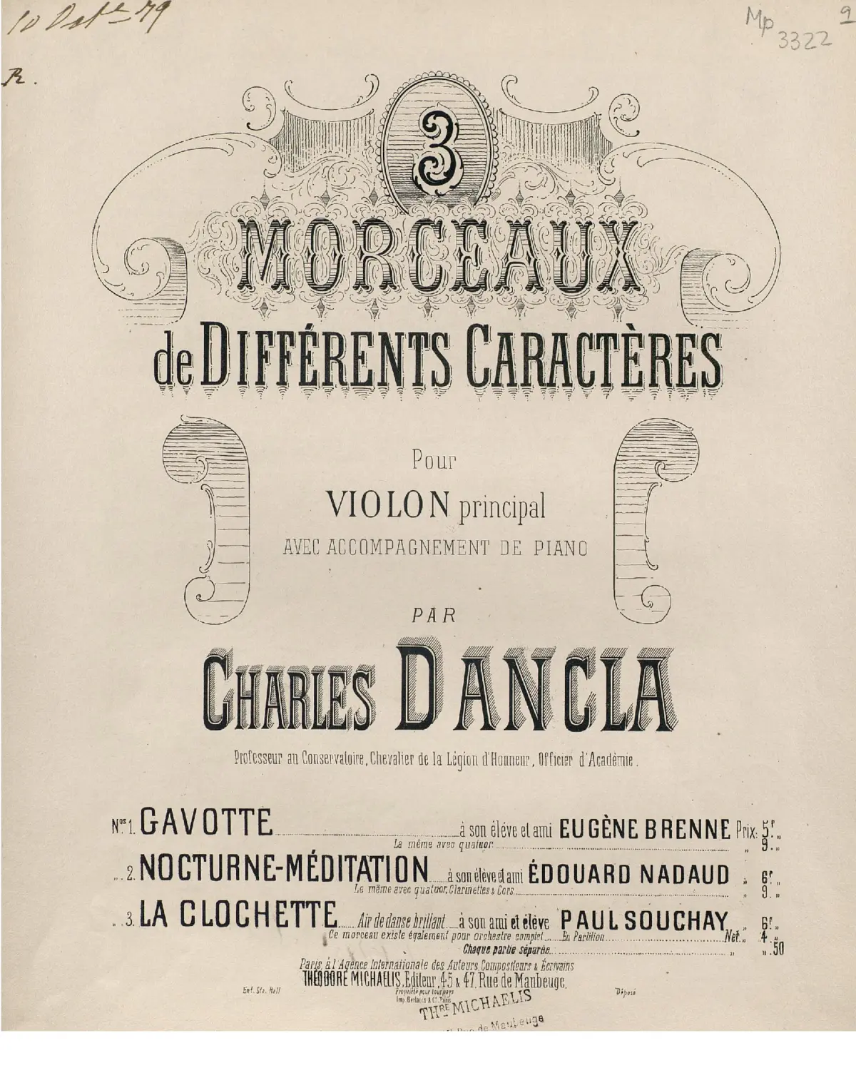 3 Morceaux de différents caractères - Page 1