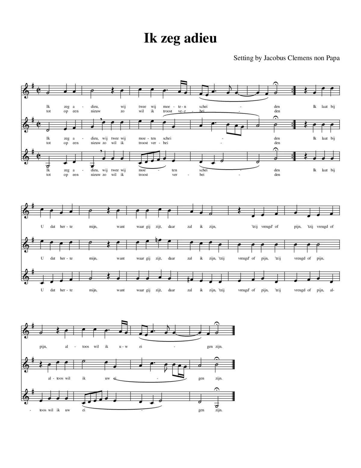 Ik zeg adieu - Page 1