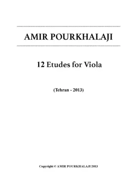 12 Etudes for Viola