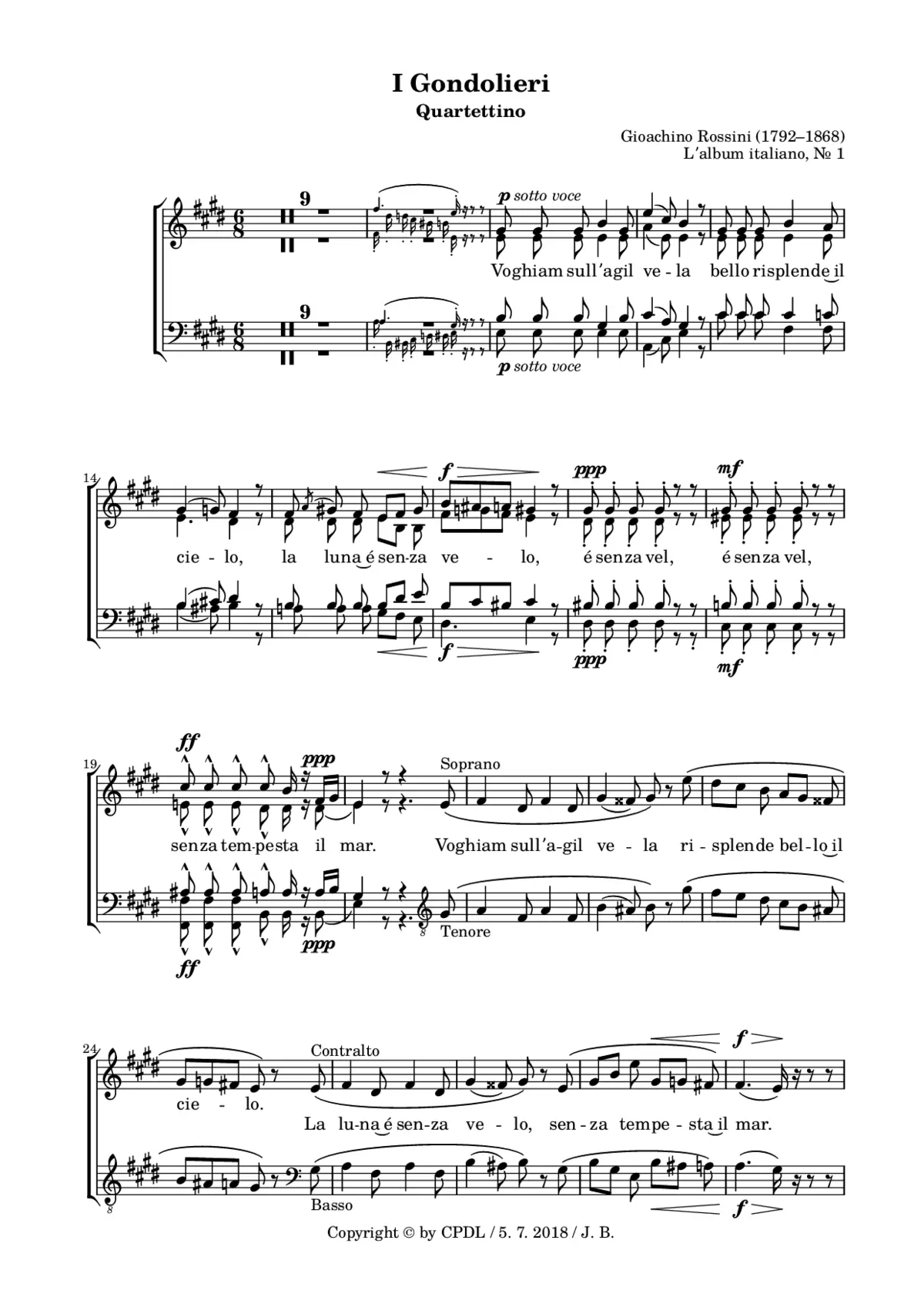 I Gondolieri - Page 1