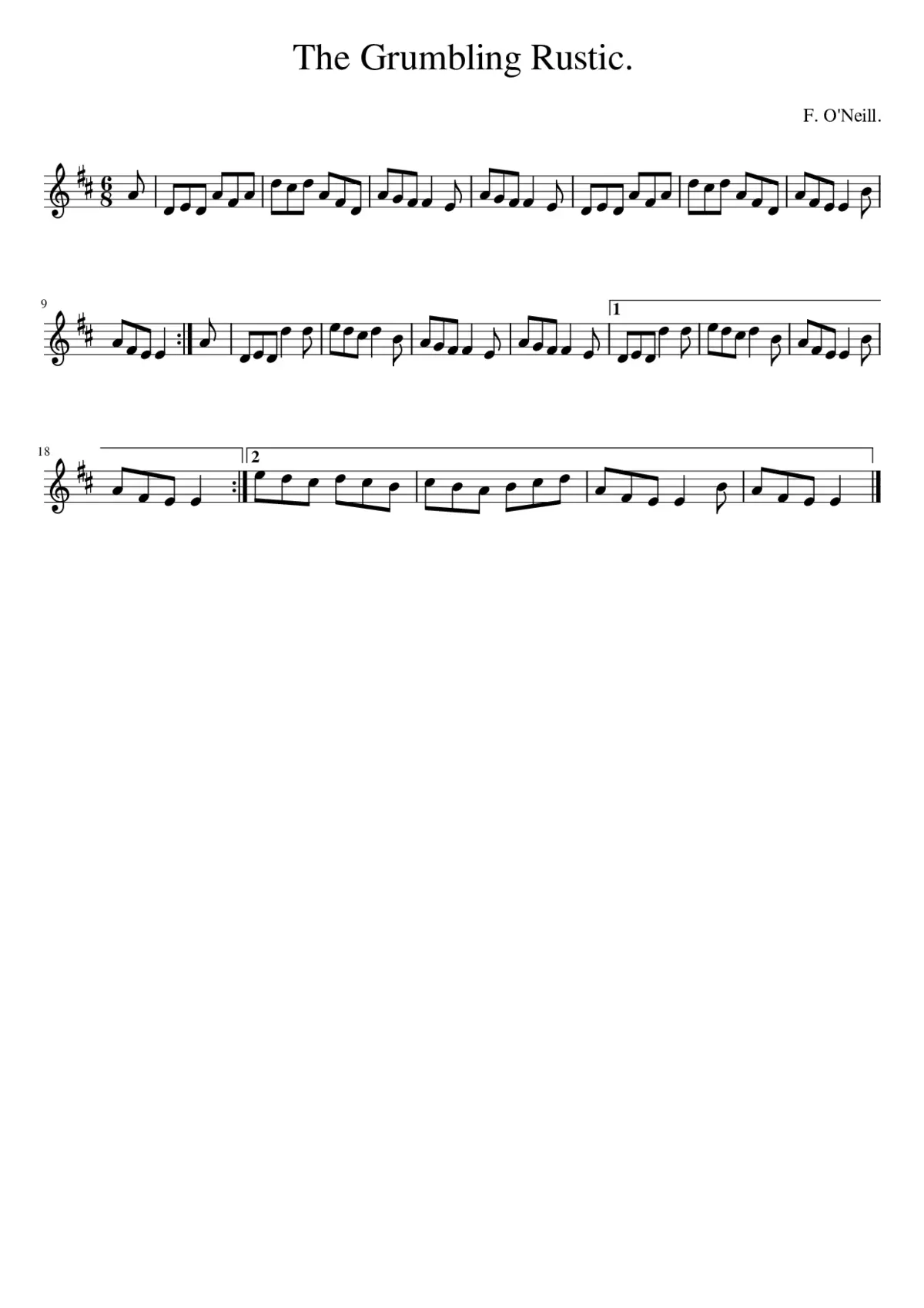 The Grumbling Rustic - Page 1