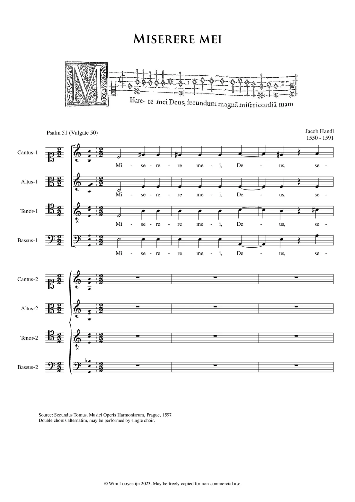 Miserere mei a 8 - Page 1