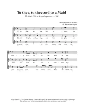 To thee, to thee and to a Maid, Z 283