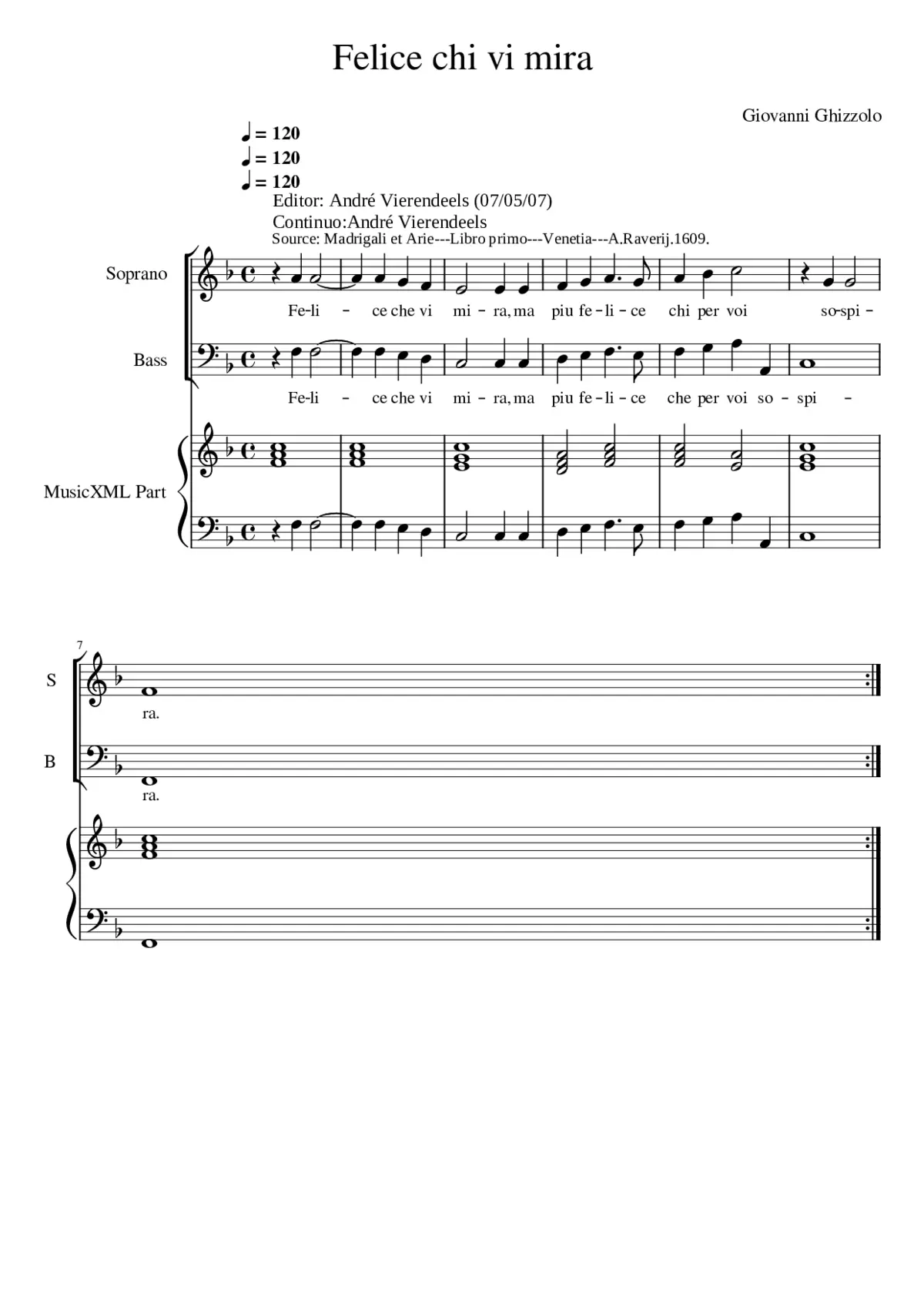 Felice chi vi mira - Page 1