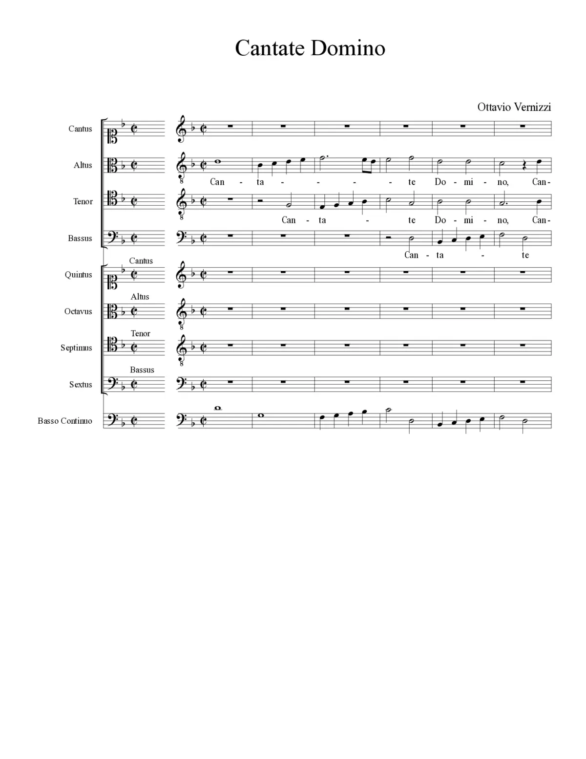 Cantate Domino - Page 1