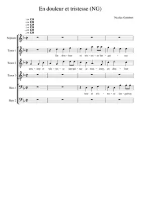 En douleur et tristesse