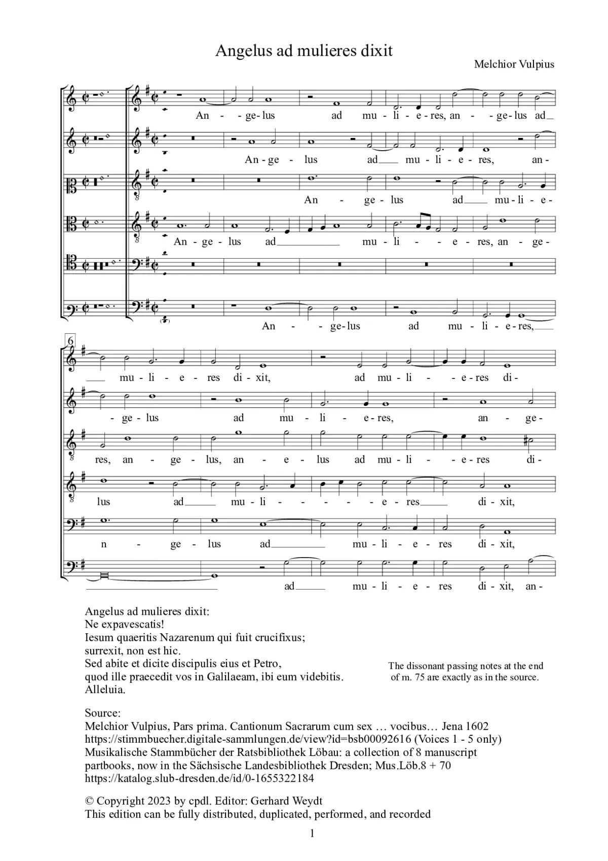 Angelus ad mulieres - Page 1