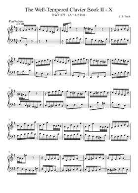 Prelude and Fugue in E minor BWV 879