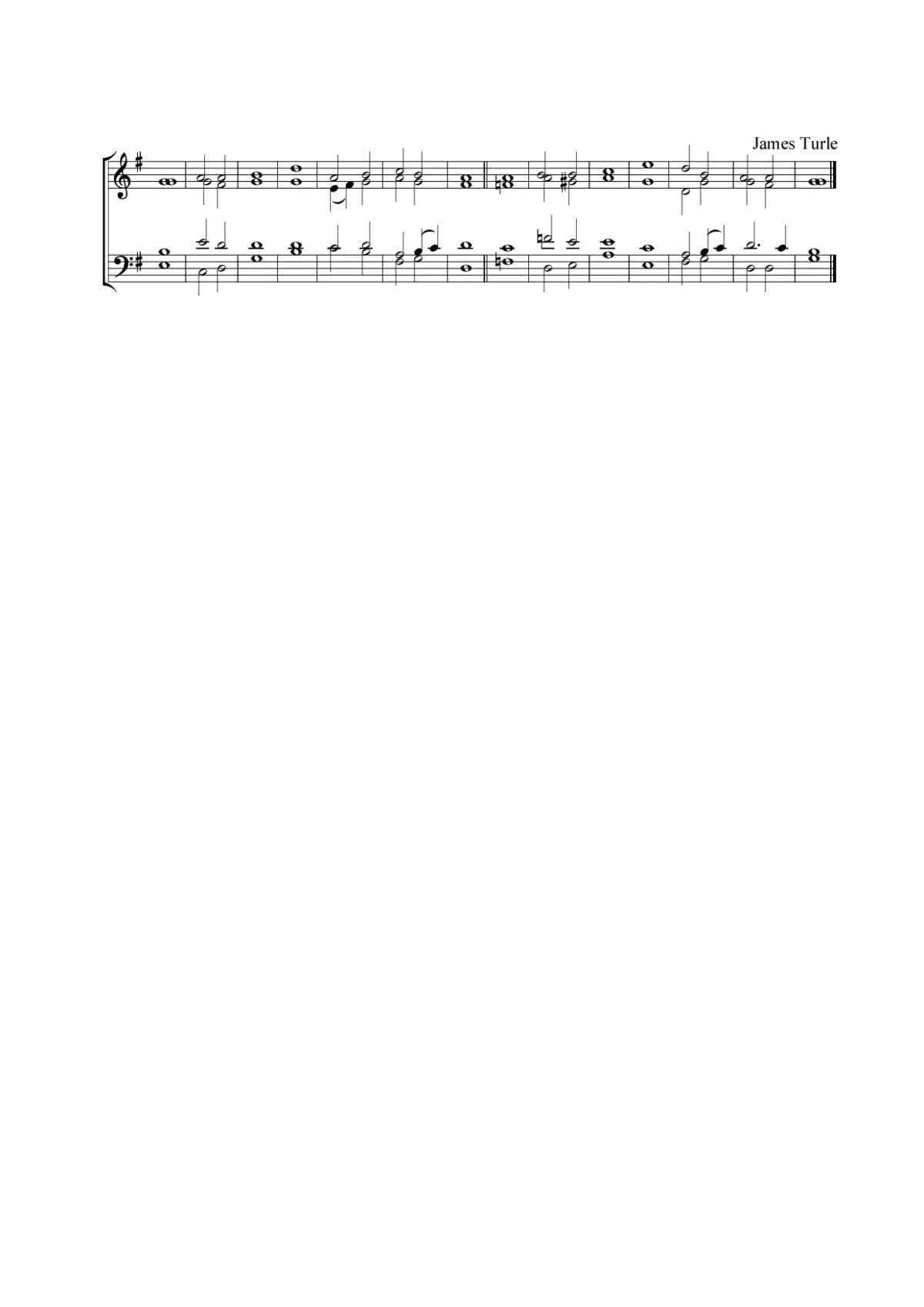 Double chant in G major II - Page 1