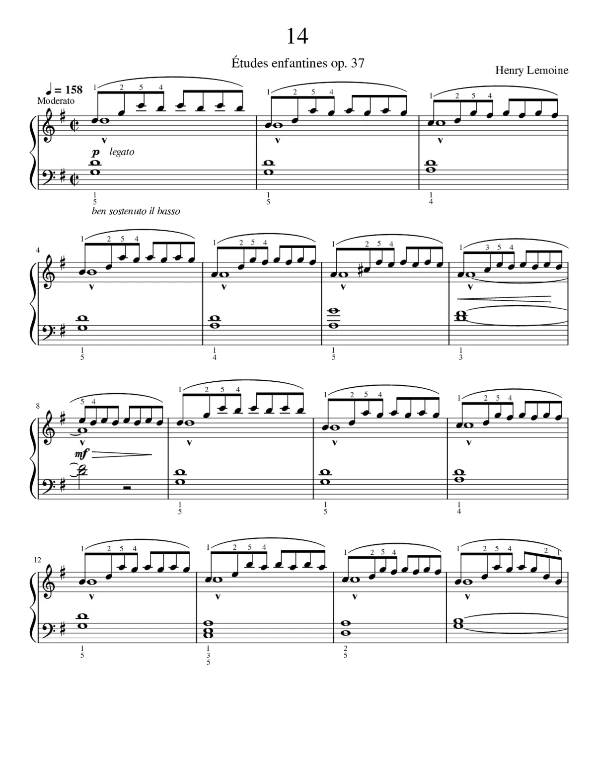 Études enfantines Op.37 - Page 1