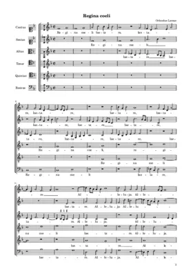 Regina coeli a 6, 1585