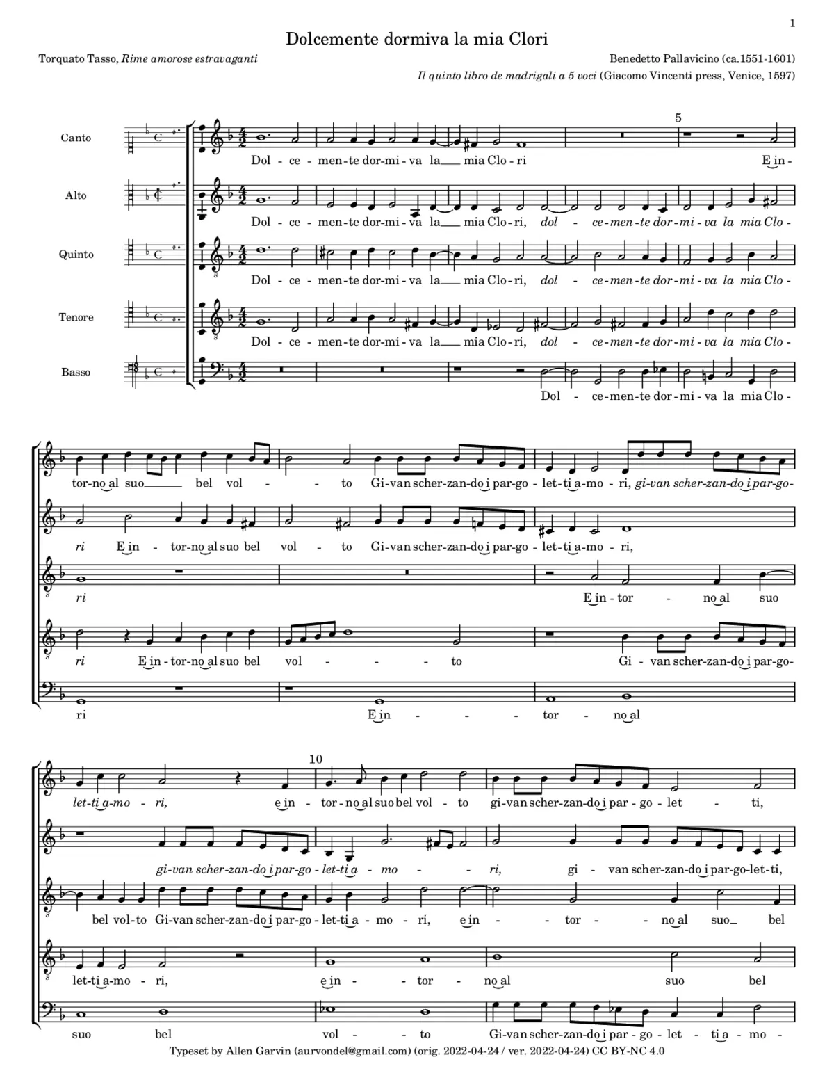Dolcemente dormiva - Page 1