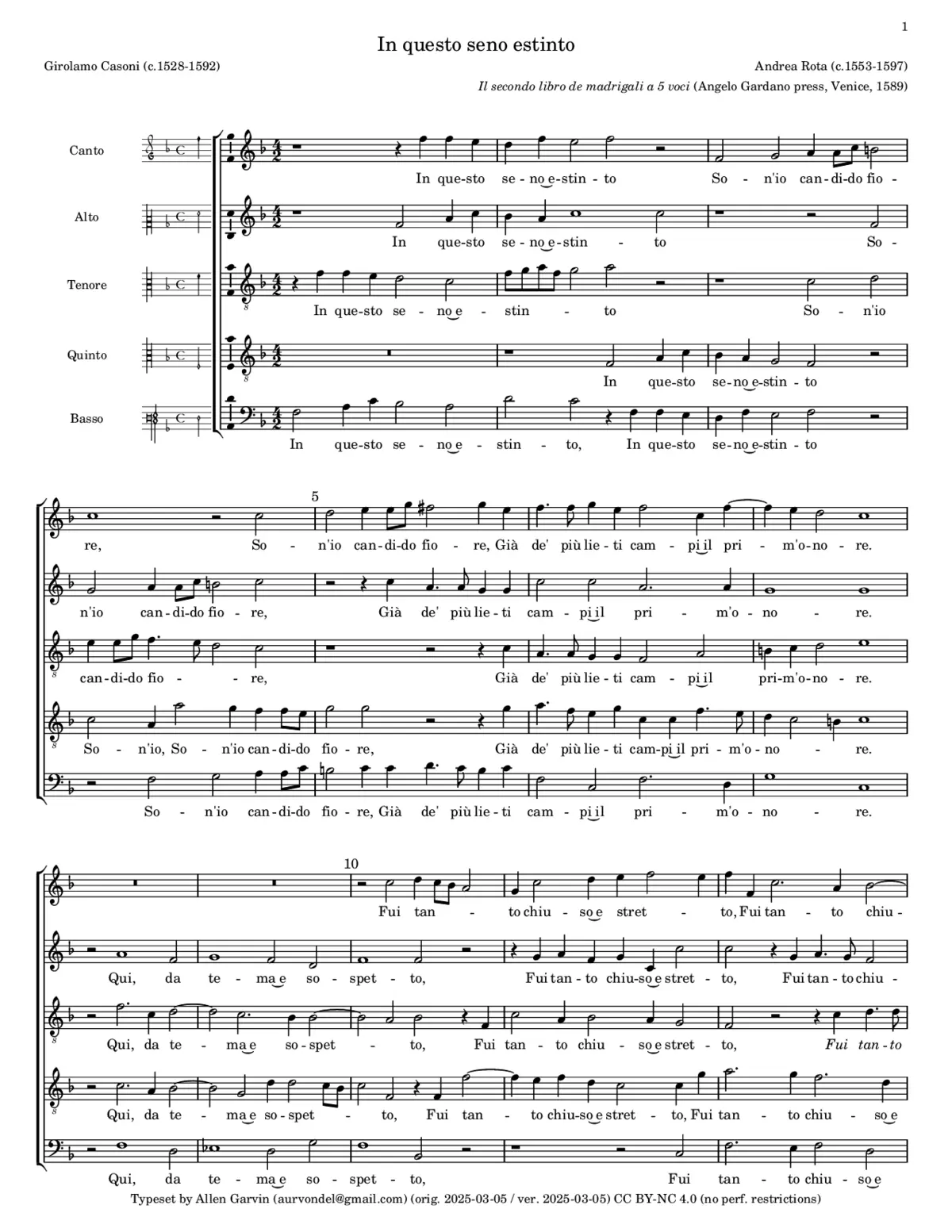 In questo seno estinto - Page 1