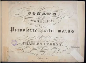 Sonate sentimentale for Piano 4 Hands