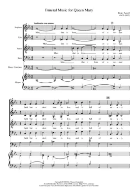 Funeral Music for Queen Mary, Z 860