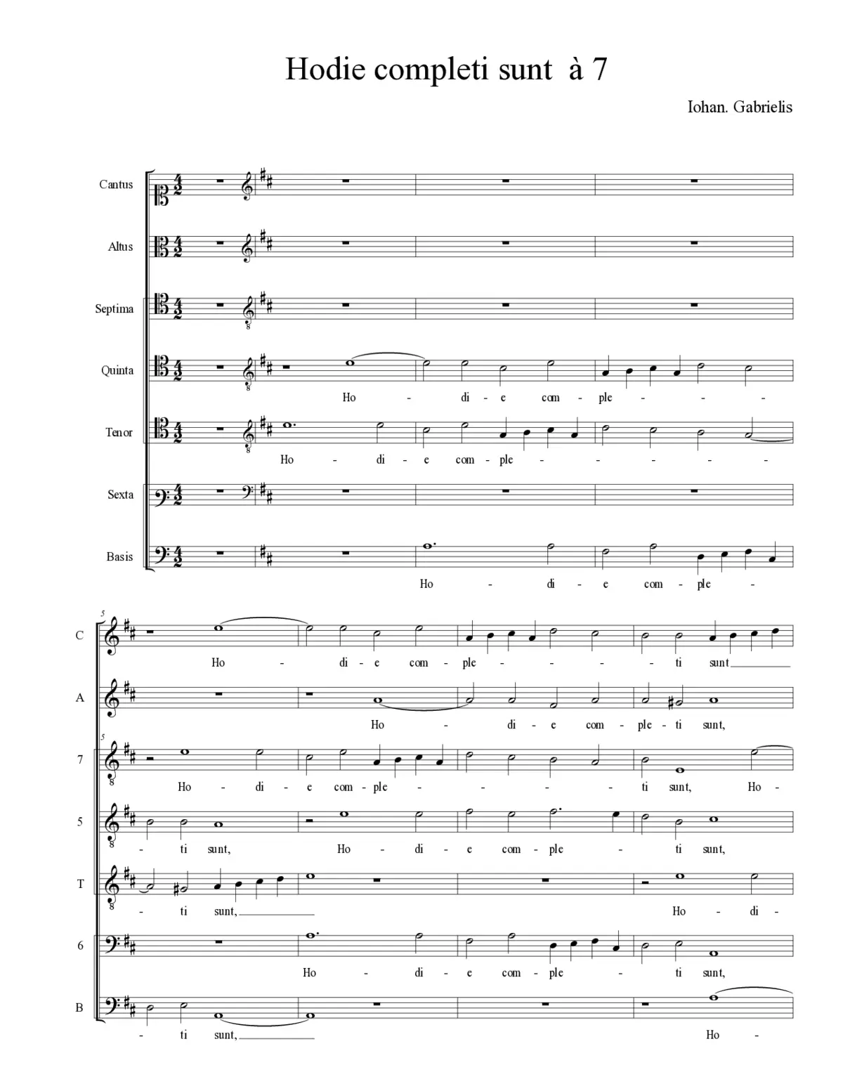 Hodie completi sunt à 7 - Page 1