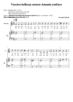 Vuestra bellezza senora - Amanta confuso