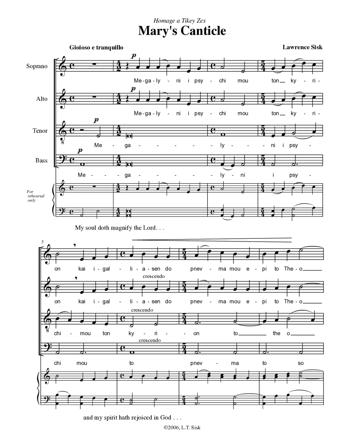 Mary's Canticle - Page 1