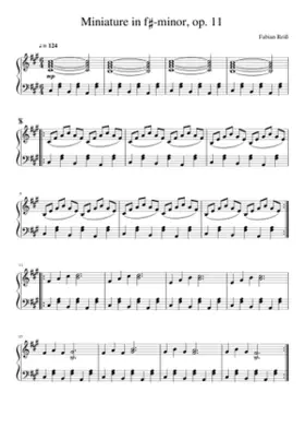 Miniature in f-minor op. 11