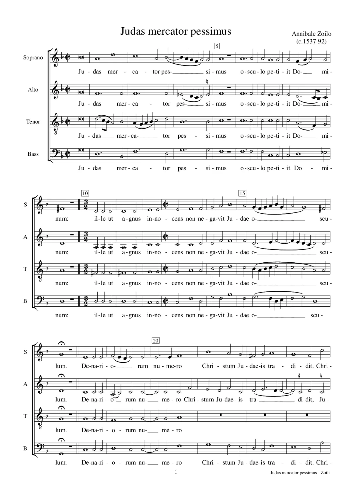 Judas mercator pessimus - Page 1