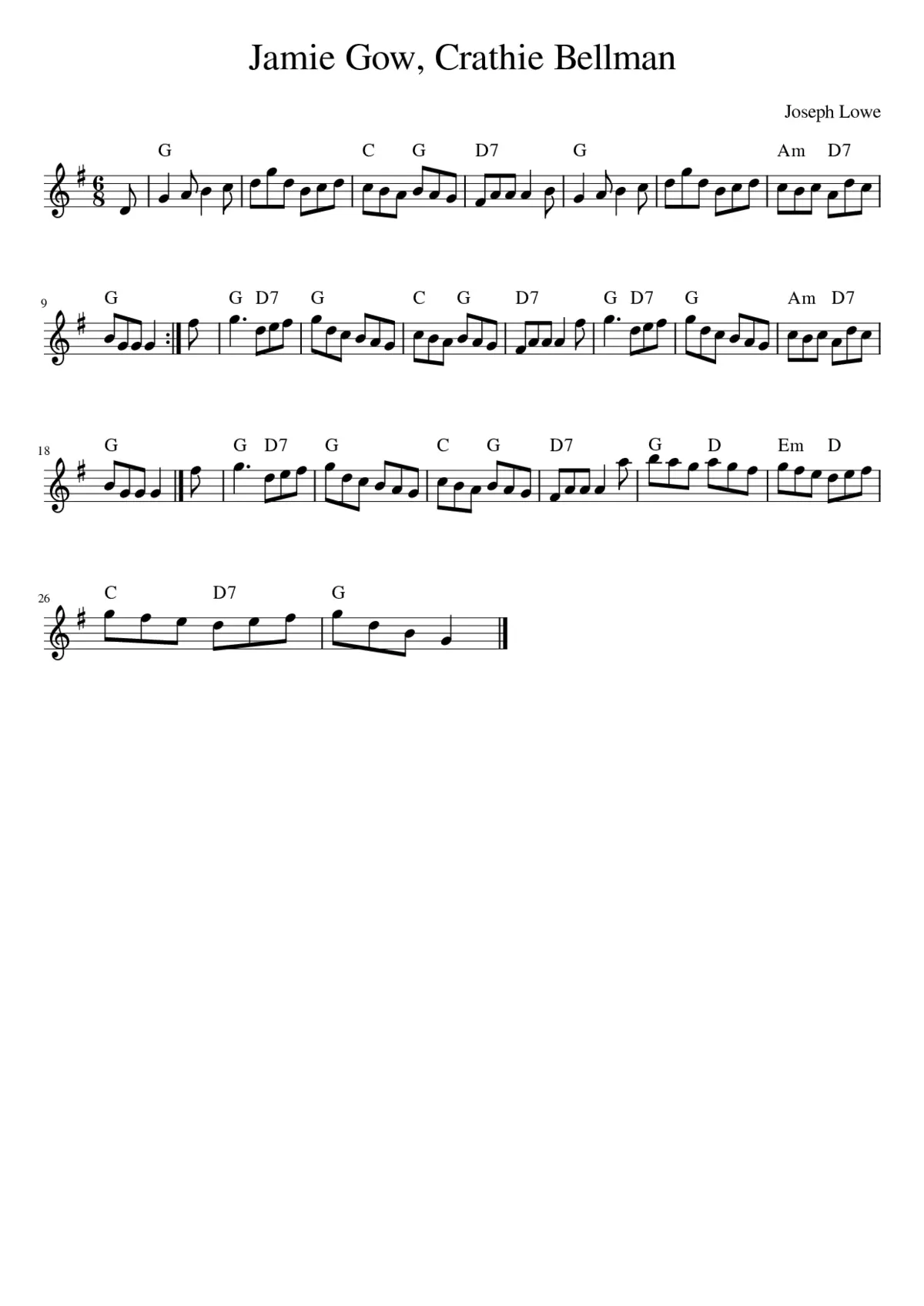 Jamie Gow Crathie Bellman - Page 1