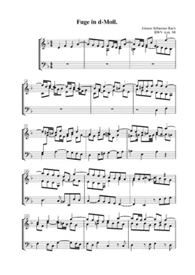 Fugue in D minor, BWV Anh.98
