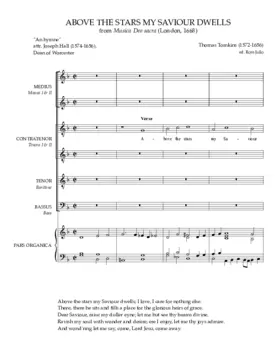 Above the stars my Saviour dwells