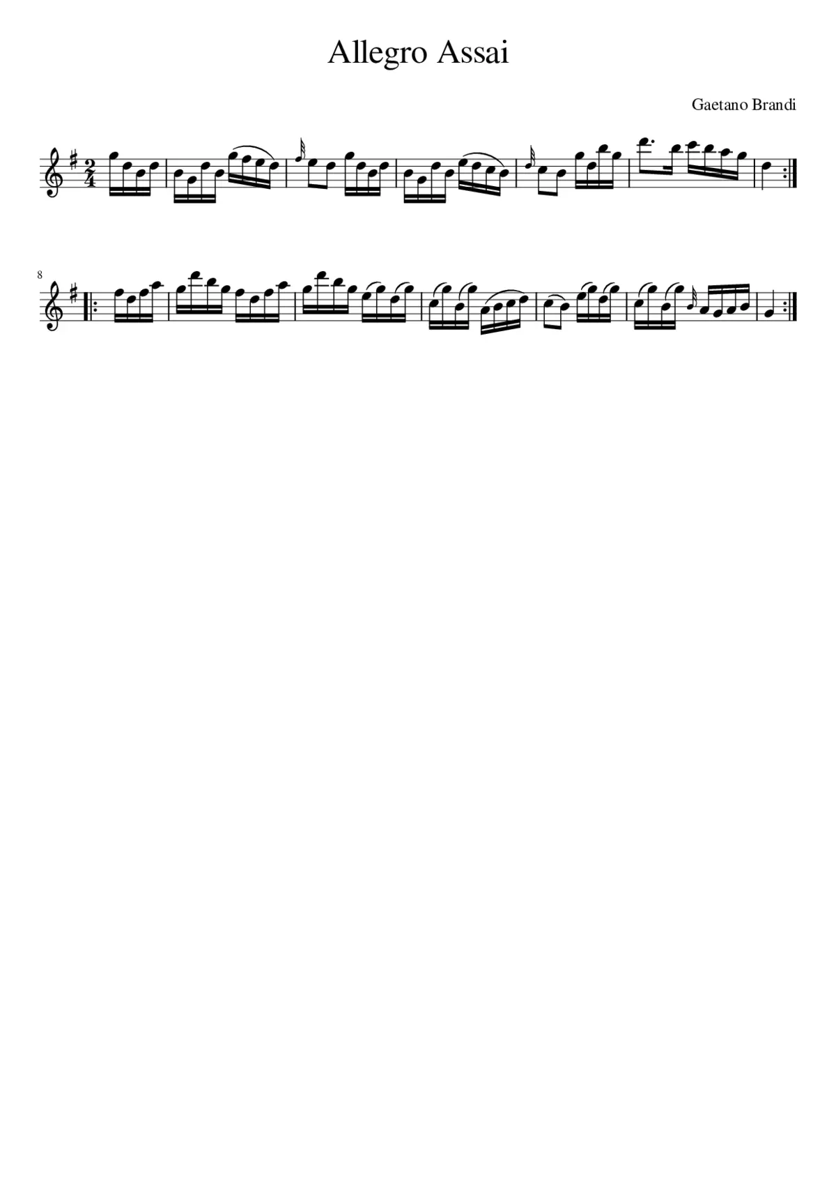 Allegro Assai - Page 1