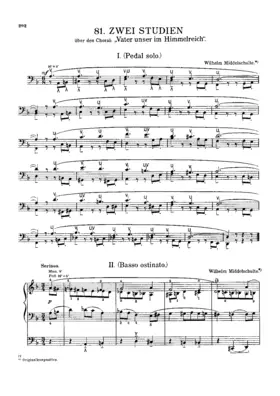 2 Studies on 'Vater unser im Himmelreich'