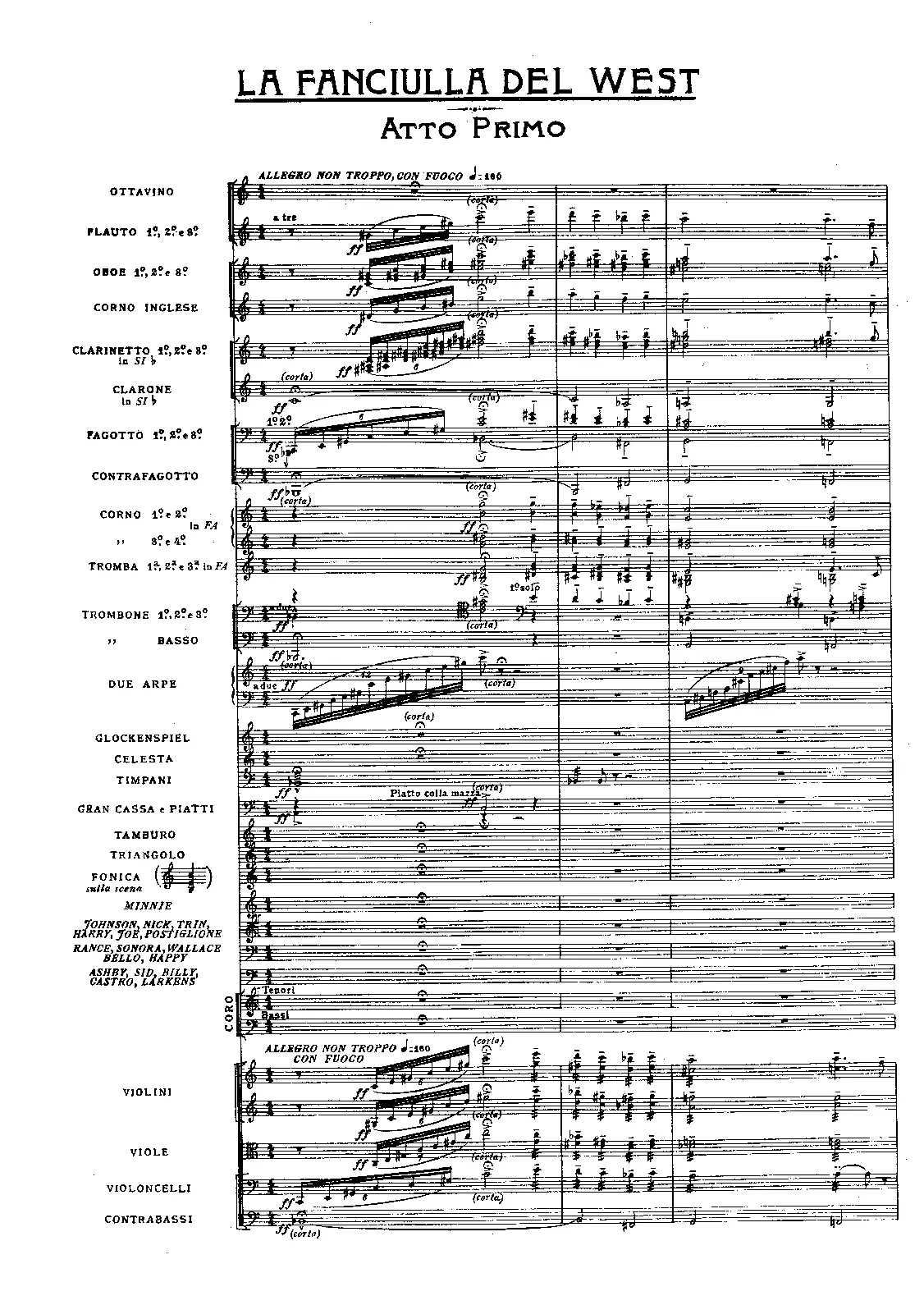 La fanciulla del West - Page 1