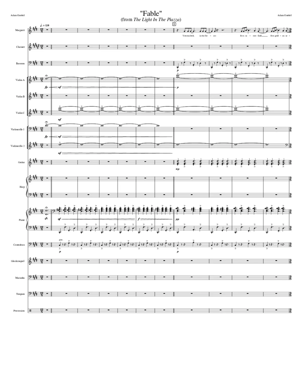 The Light In The Piazza - Page 1