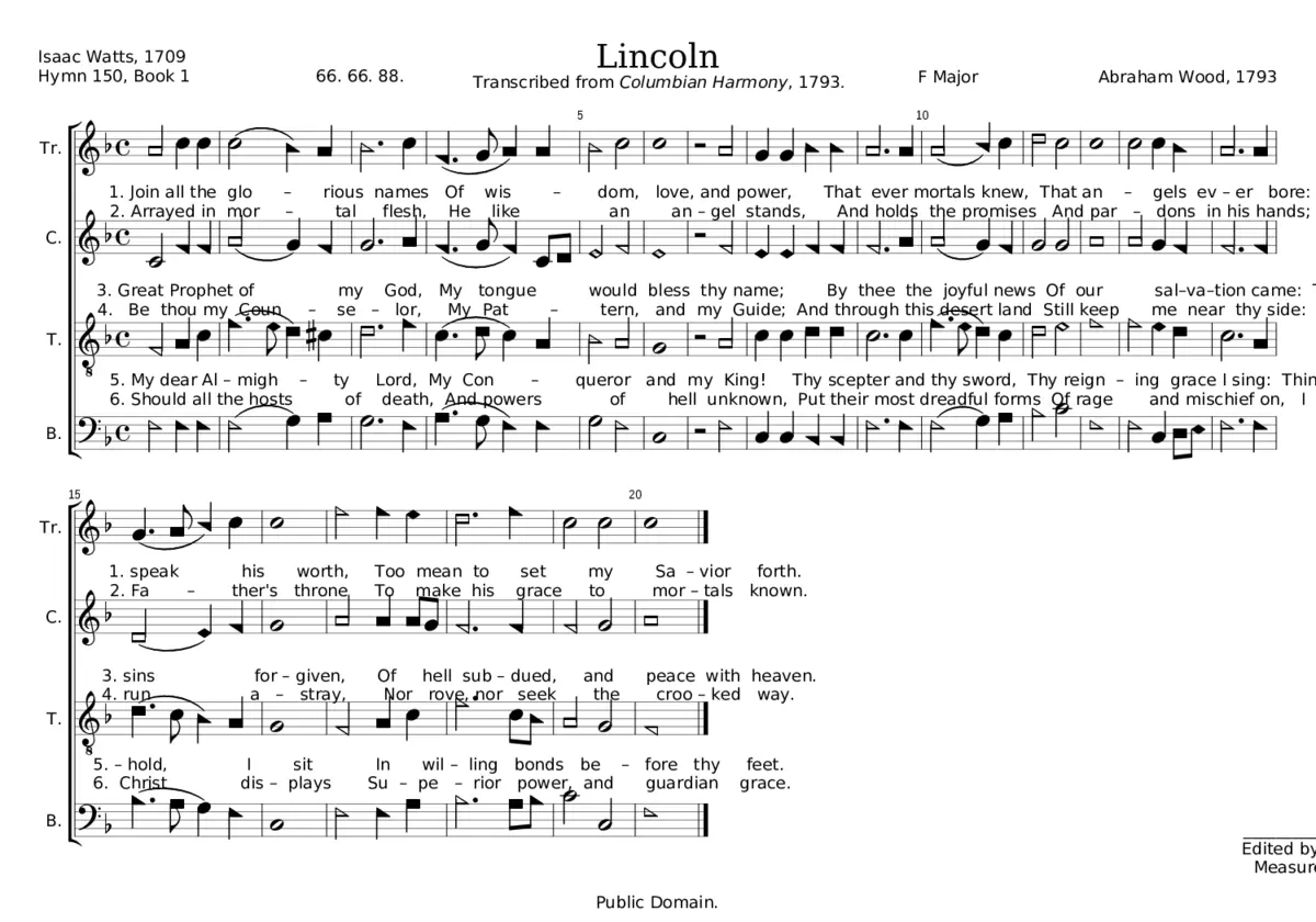 Lincoln - Abraham Wood - Page 1