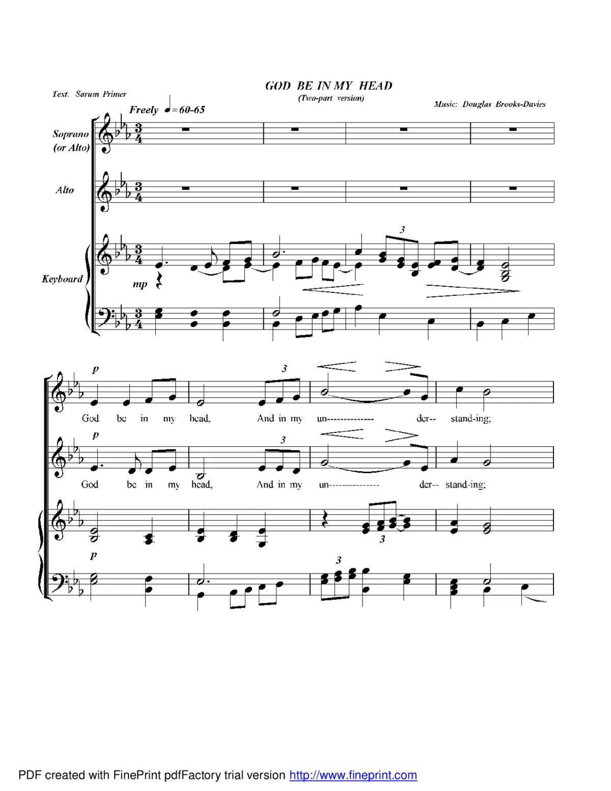God, be in my head (2 parts) - Page 1