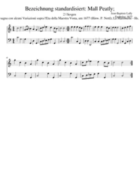 Bezeichnung standardisiert: Mall Peatly;