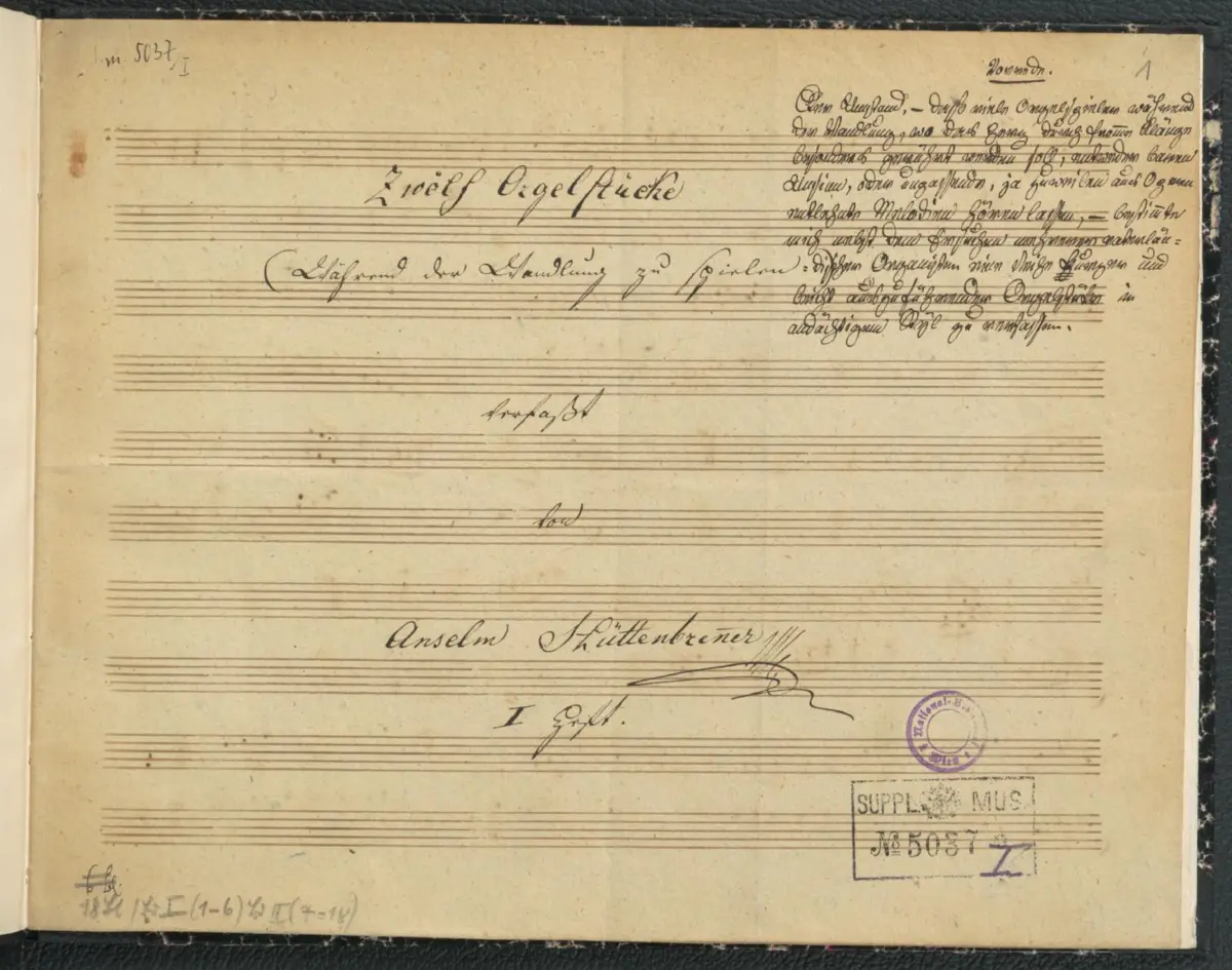 12 Orgelstücke - Page 1