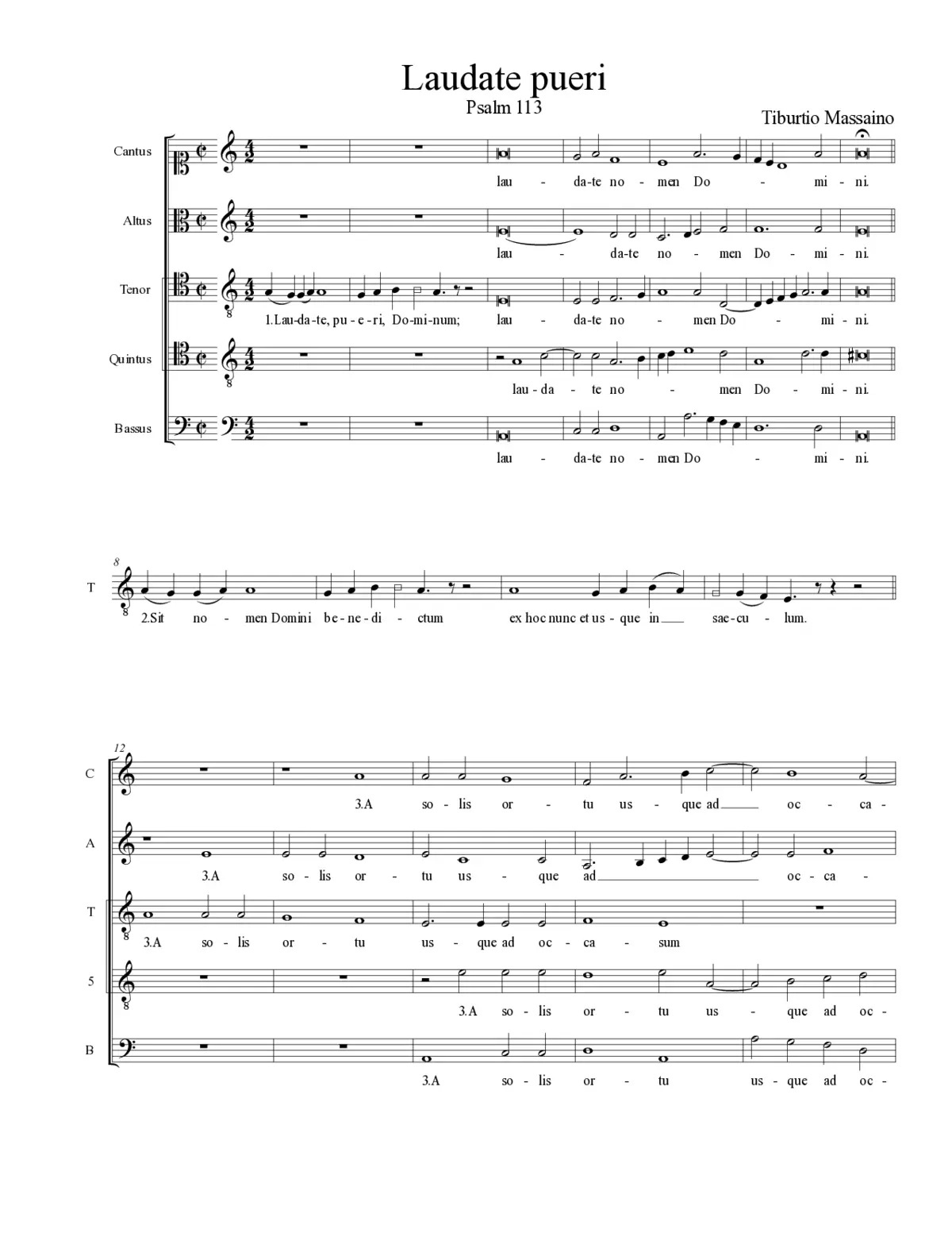 Laudate pueri - Page 1