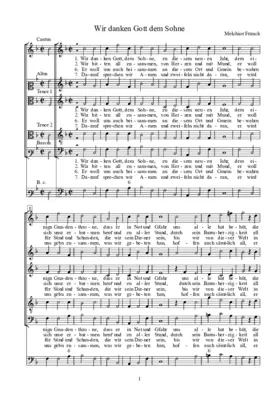 Wir danken Gott dem Sohne