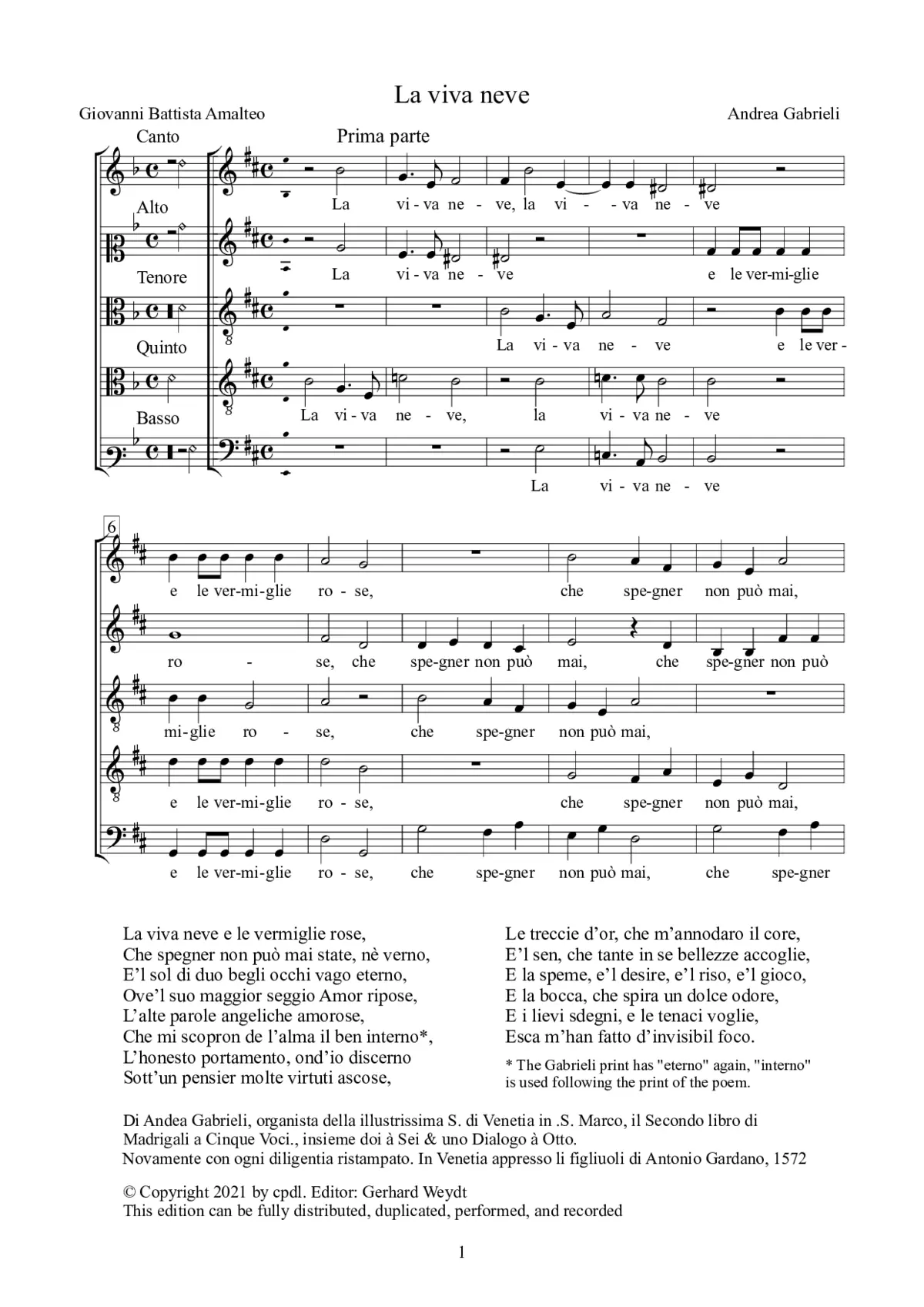 La viva neve - Page 1