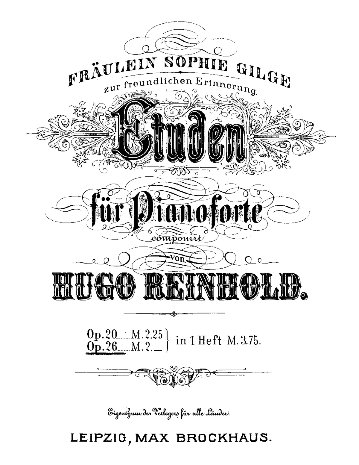 3 Etudes, Op.26 - Page 1