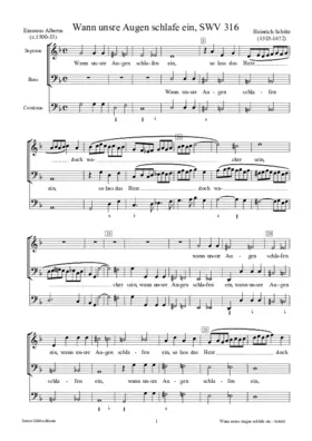 Wann unsre Augen schlafen ein, SWV 316