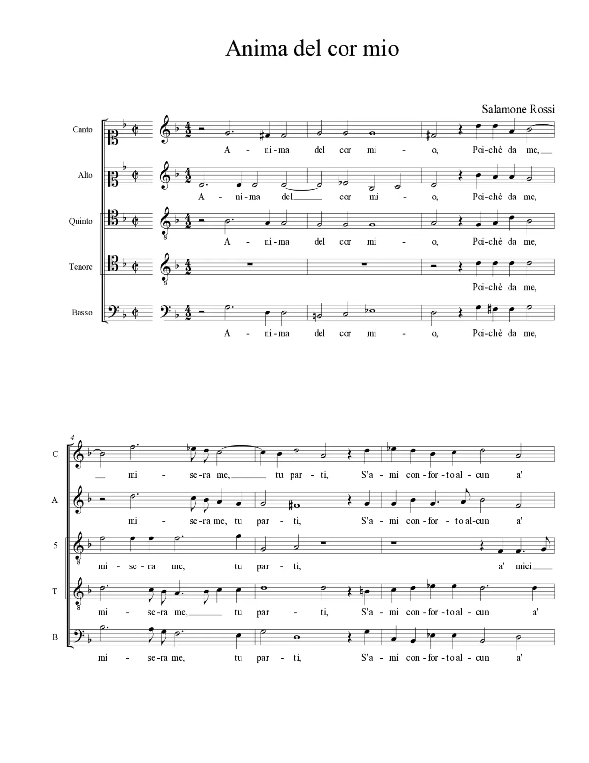 Anima del cor mio - Page 1