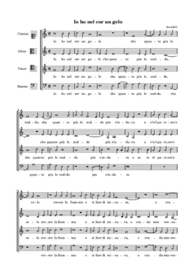 Io ho nel cor un gelo