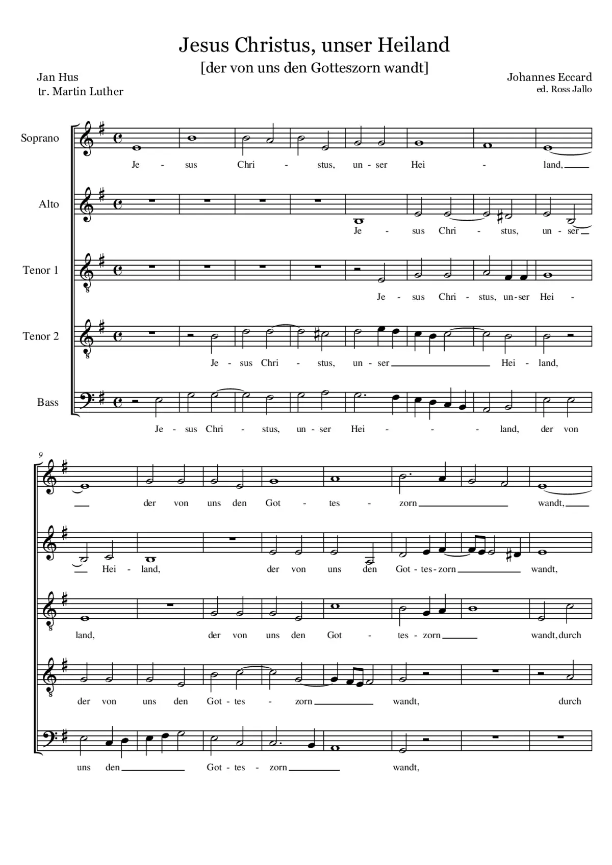 Jesus Christus, unser Heiland - Page 1