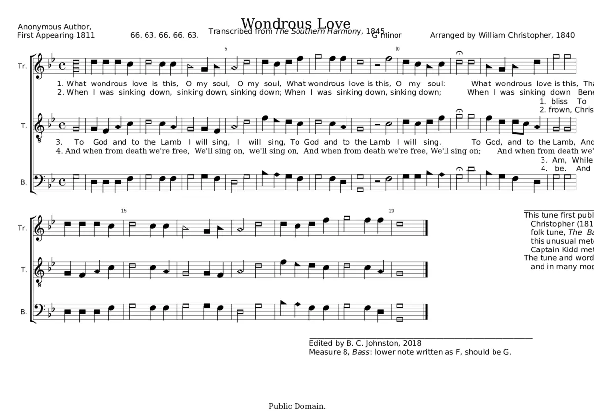 what wondrous love is this - Page 1